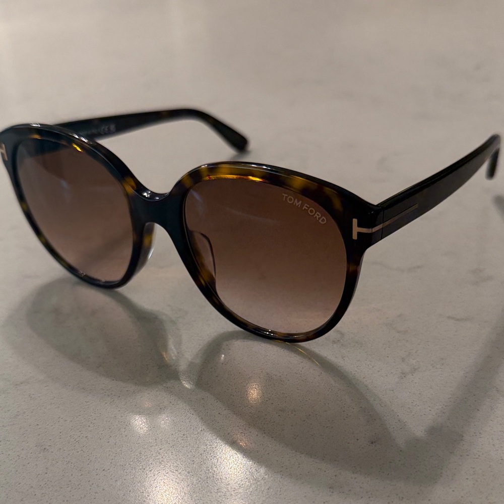 Tom Ford Tortoiseshell Sunglasses with Brown Lenses